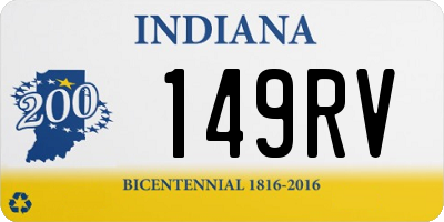 IN license plate 149RV