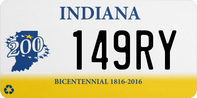 IN license plate 149RY