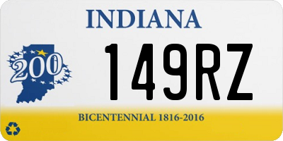 IN license plate 149RZ