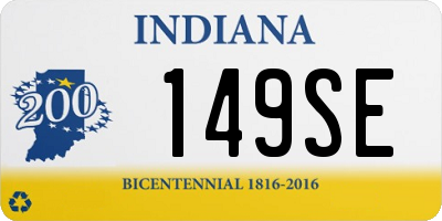 IN license plate 149SE