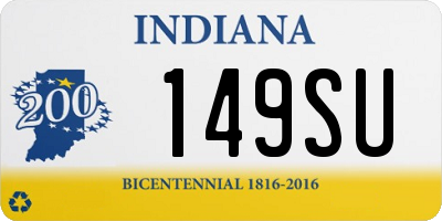 IN license plate 149SU