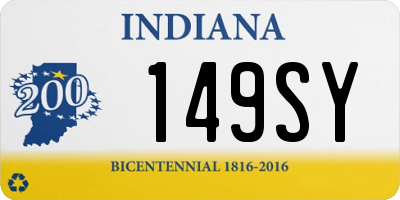 IN license plate 149SY