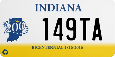 IN license plate 149TA