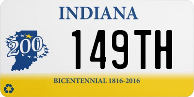 IN license plate 149TH