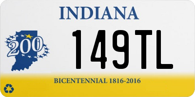 IN license plate 149TL