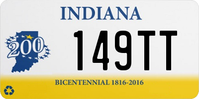 IN license plate 149TT