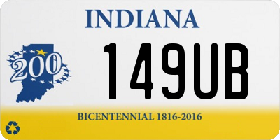 IN license plate 149UB