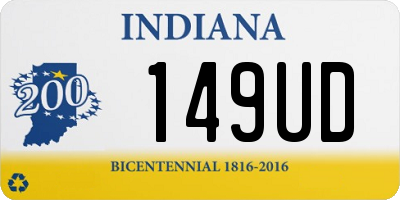 IN license plate 149UD