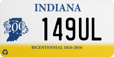 IN license plate 149UL