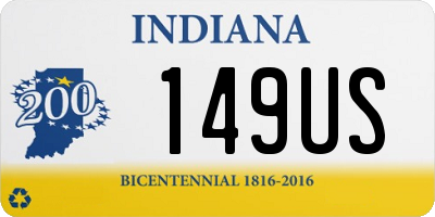 IN license plate 149US