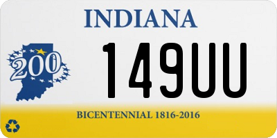 IN license plate 149UU