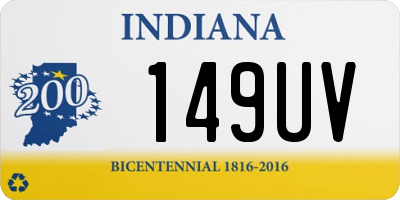 IN license plate 149UV