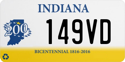 IN license plate 149VD