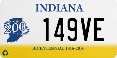 IN license plate 149VE