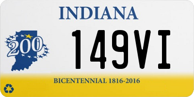 IN license plate 149VI