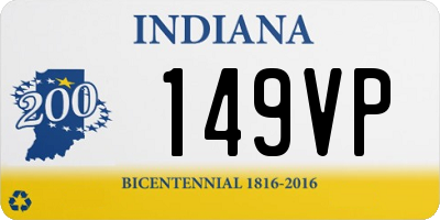IN license plate 149VP
