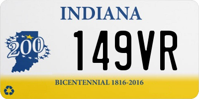 IN license plate 149VR