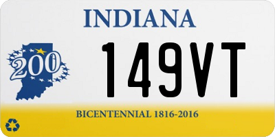 IN license plate 149VT