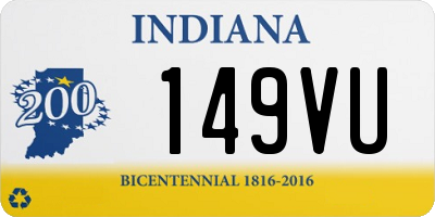 IN license plate 149VU