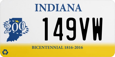 IN license plate 149VW