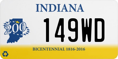 IN license plate 149WD