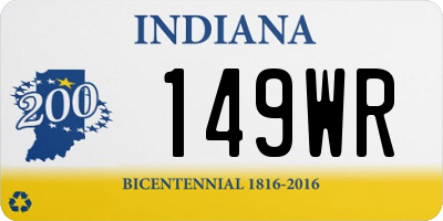 IN license plate 149WR