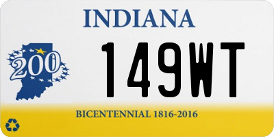 IN license plate 149WT