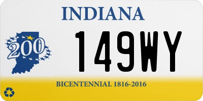 IN license plate 149WY