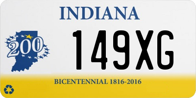 IN license plate 149XG