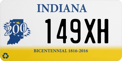 IN license plate 149XH