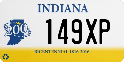 IN license plate 149XP