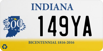 IN license plate 149YA