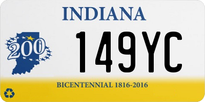 IN license plate 149YC