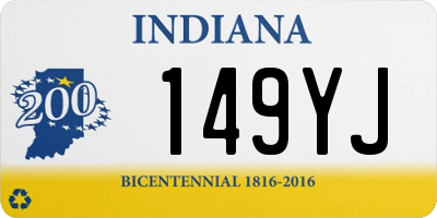 IN license plate 149YJ