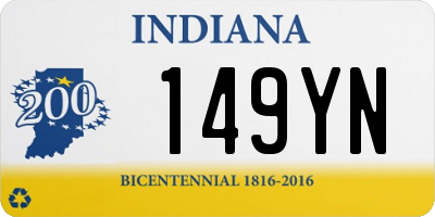 IN license plate 149YN