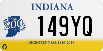 IN license plate 149YQ