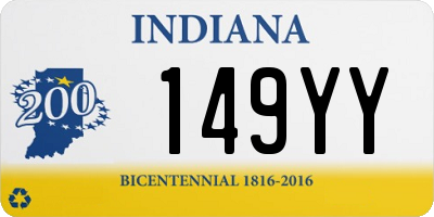 IN license plate 149YY