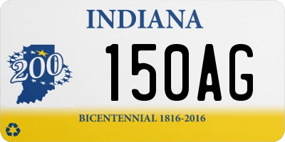 IN license plate 150AG