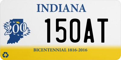 IN license plate 150AT