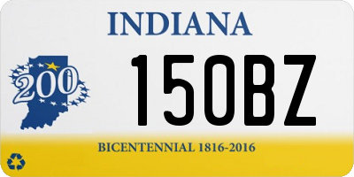 IN license plate 150BZ