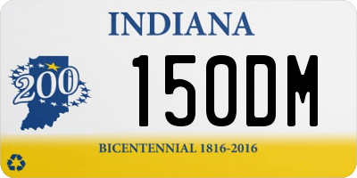 IN license plate 150DM