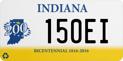 IN license plate 150EI