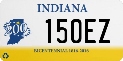 IN license plate 150EZ