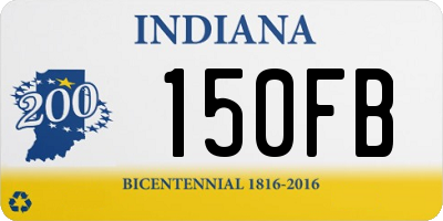 IN license plate 150FB