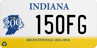 IN license plate 150FG