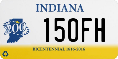 IN license plate 150FH