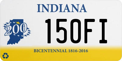 IN license plate 150FI