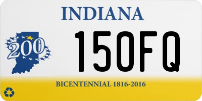 IN license plate 150FQ