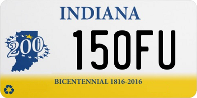 IN license plate 150FU