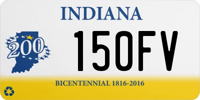 IN license plate 150FV